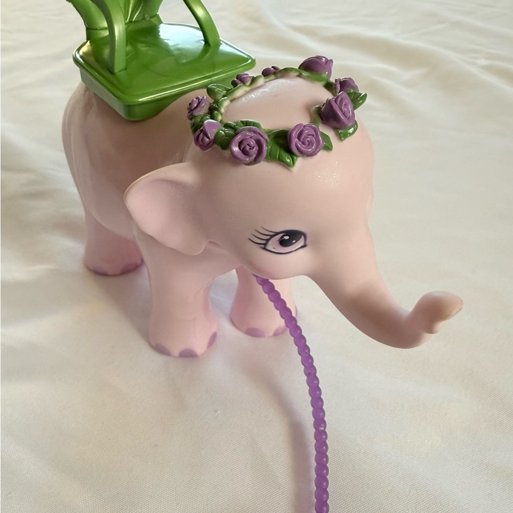 Mattel Pink Elephant  with Purple and Green Accents